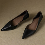 Orlisse Leder-Pumps mit Kitten-Absatz