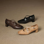 Marvane Leder Slingpumps
