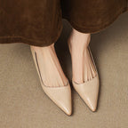 Orlisse Leder-Pumps mit Kitten-Absatz