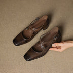 Marvane Leder Slingpumps