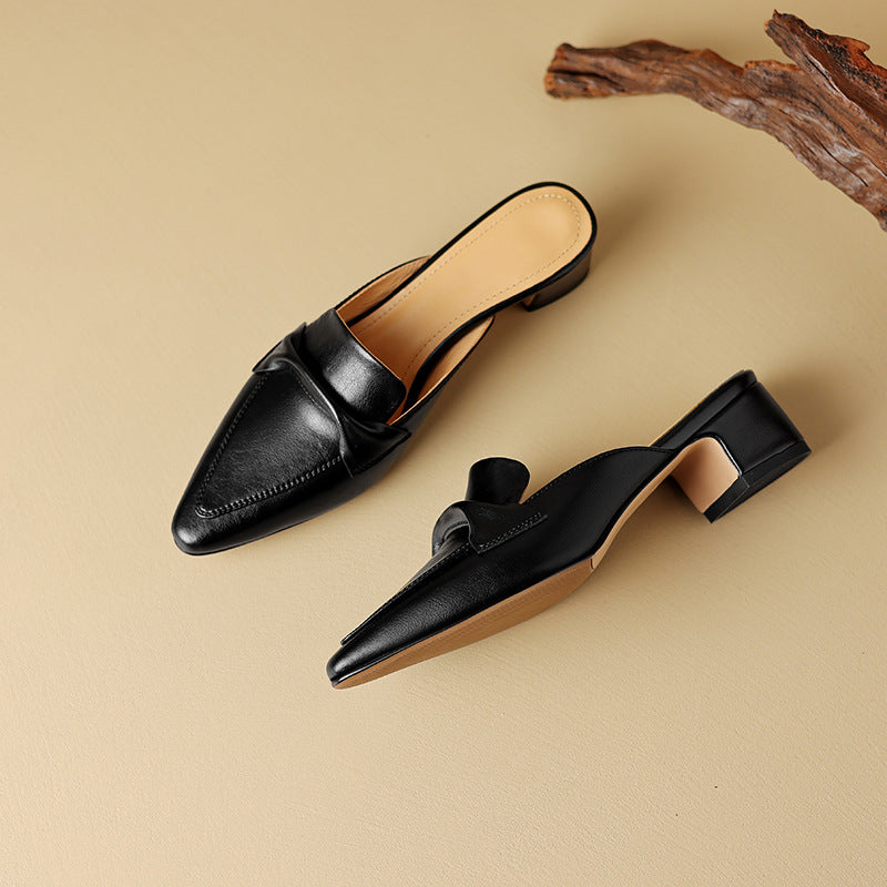 Marloe Tapered Leather Mules