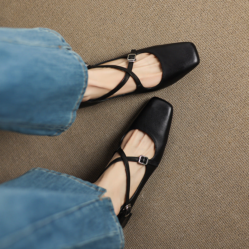 Marvane Leder Slingpumps