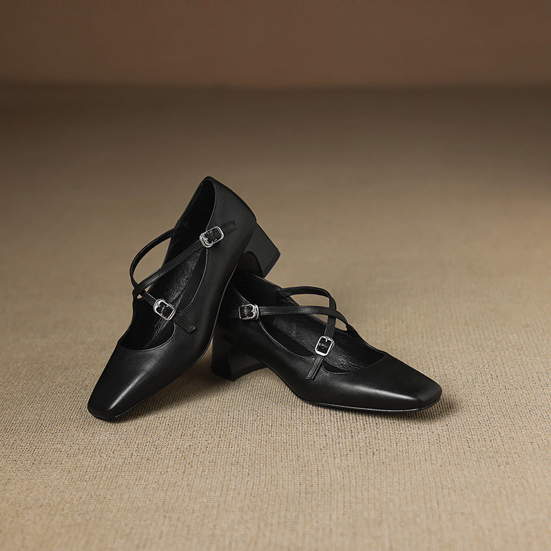 Marvane Leder Slingpumps