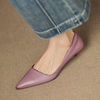 Orlisse Leder-Pumps mit Kitten-Absatz