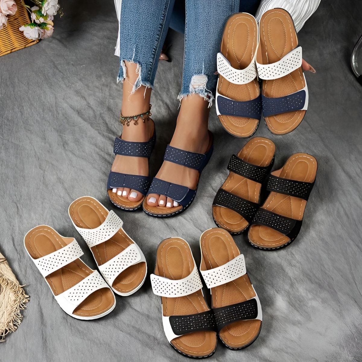 Lynn - Elegante orthopädische Sandalen