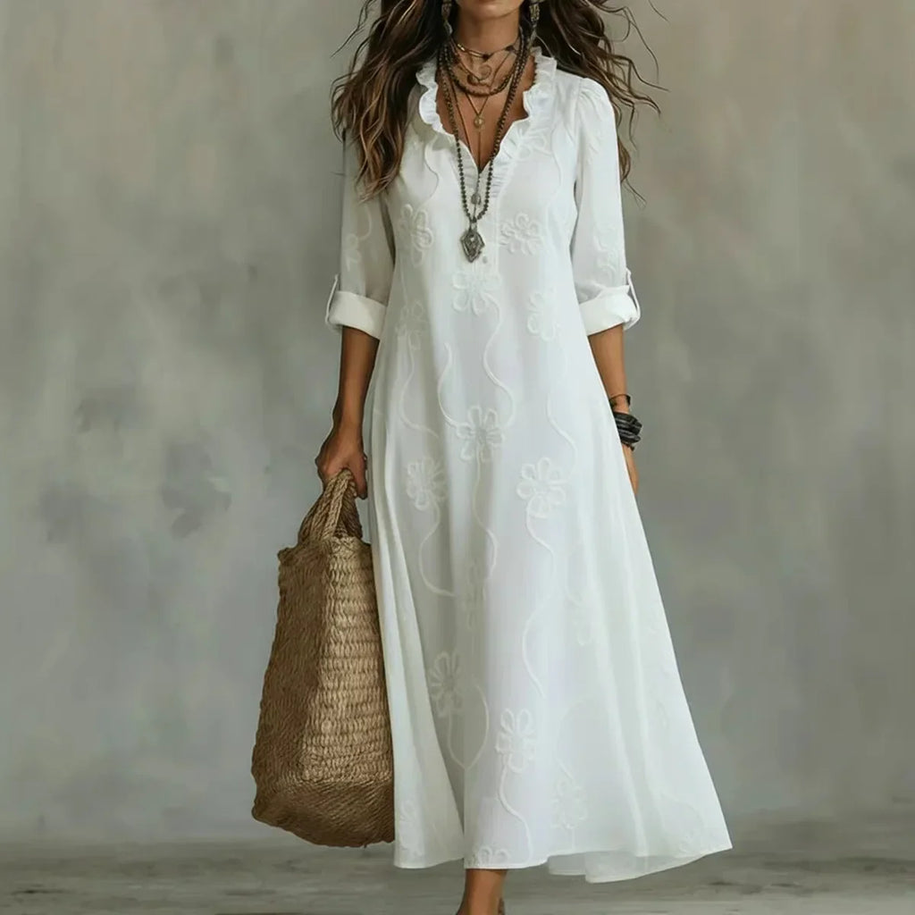 Bobbie - Geblümtes Maxikleid für Sommertage