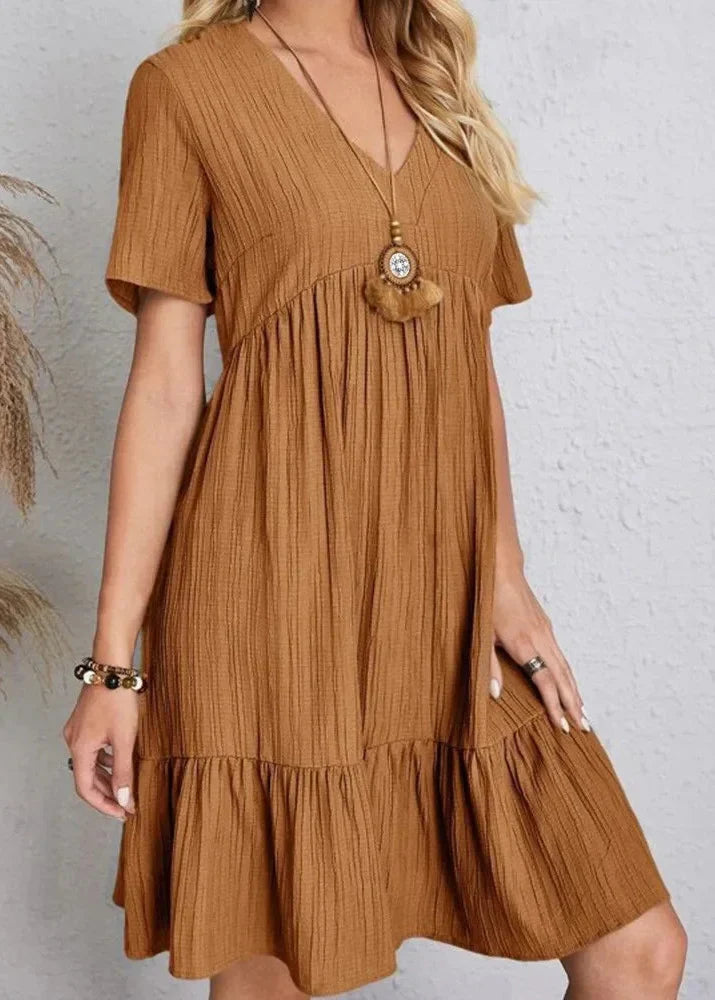Enora - Elegantes Kleid MIT Figurschmeichelnder Passform Für Den Bauch
