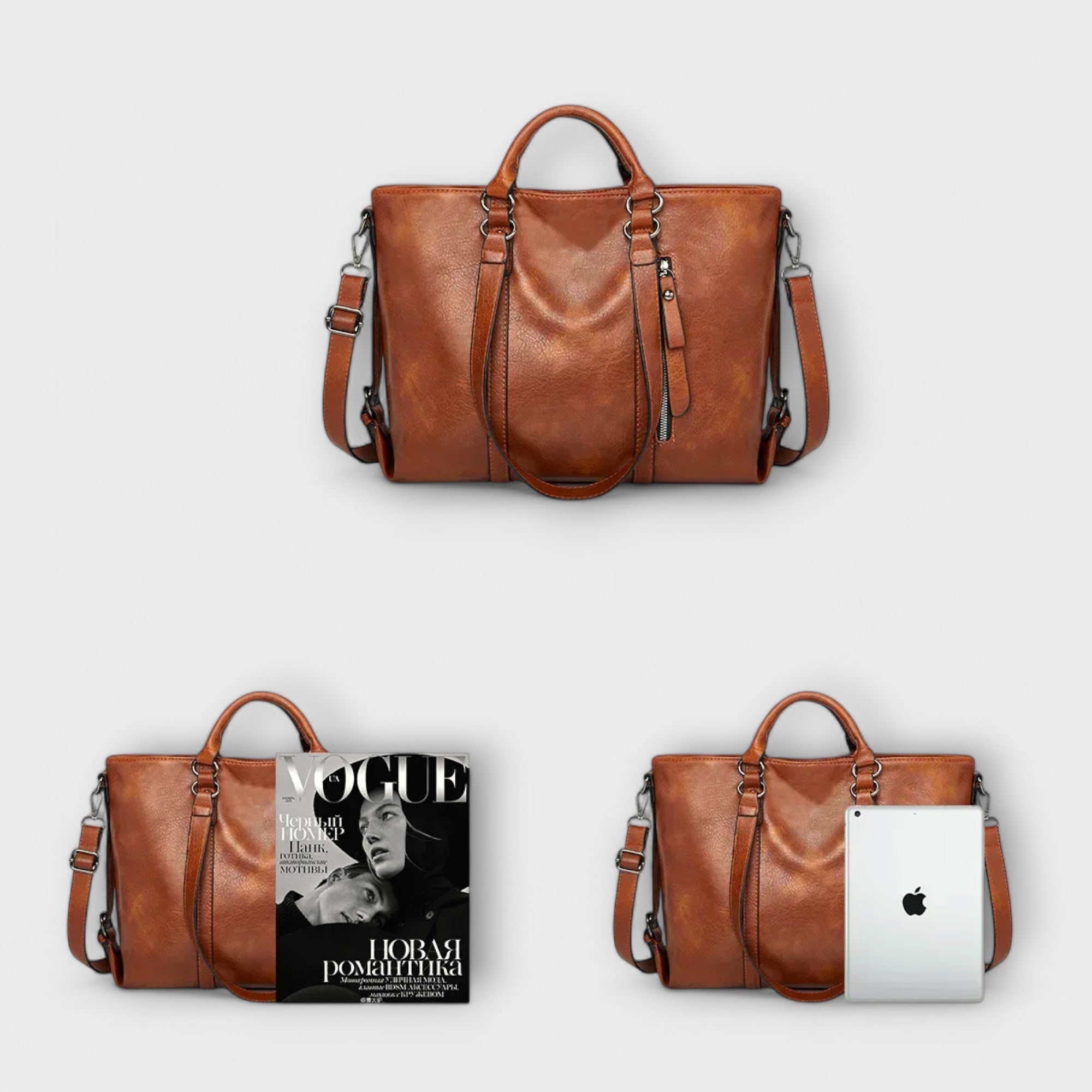 Olivia – Große Lederhandtasche