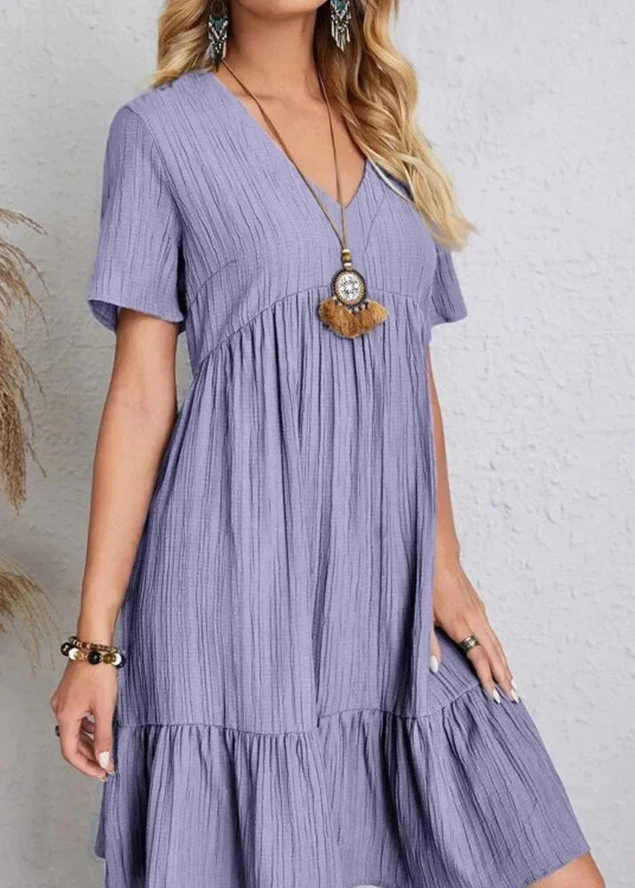 Enora - Elegantes Kleid MIT Figurschmeichelnder Passform Für Den Bauch