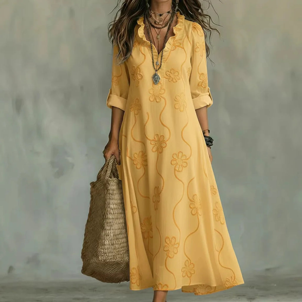 Bobbie - Geblümtes Maxikleid für Sommertage