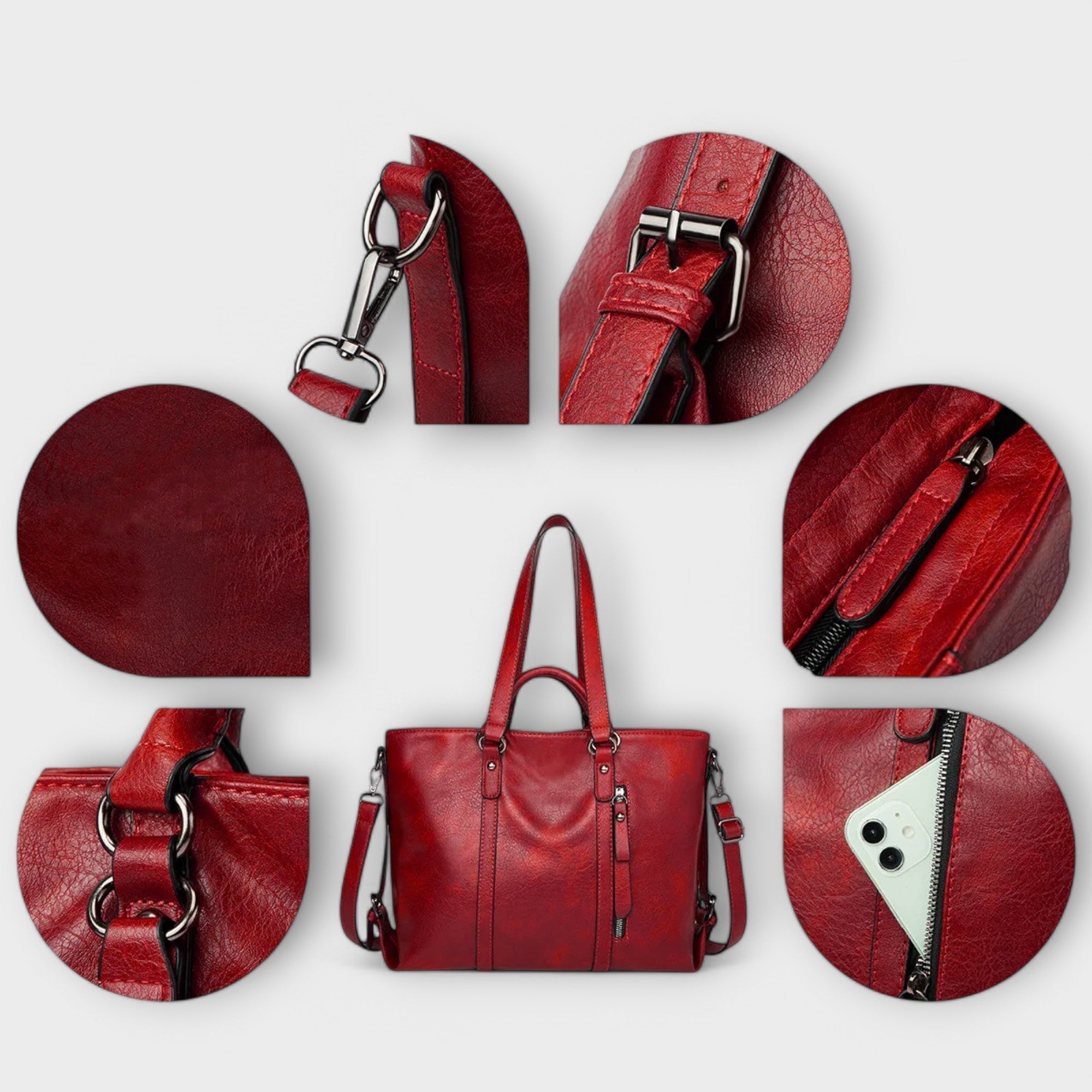 Olivia – Große Lederhandtasche