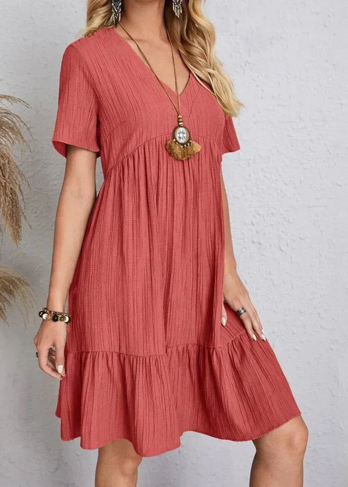 Enora - Elegantes Kleid MIT Figurschmeichelnder Passform Für Den Bauch