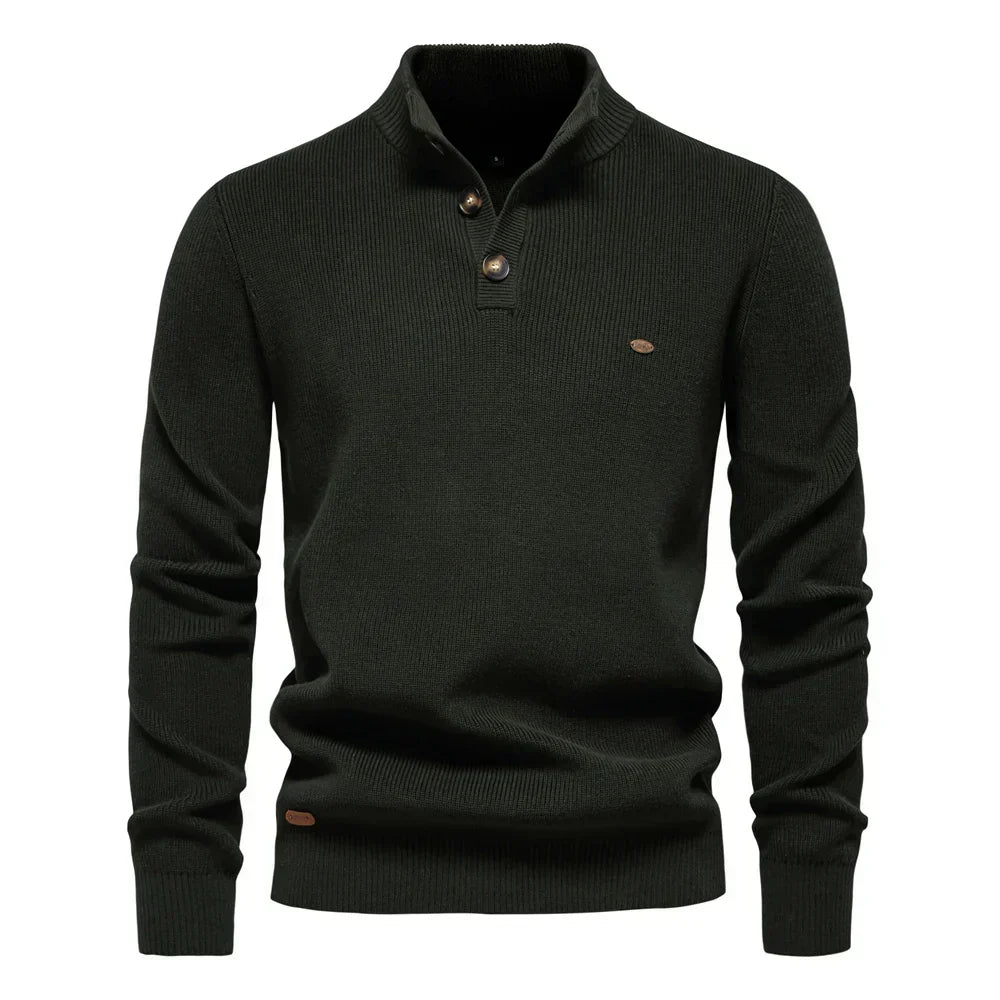 Konrad | Stylish men's sweater with button design
