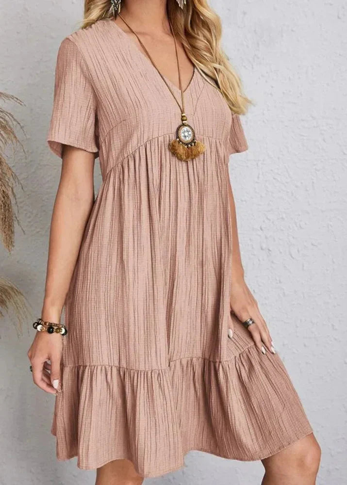 Enora - Elegantes Kleid MIT Figurschmeichelnder Passform Für Den Bauch