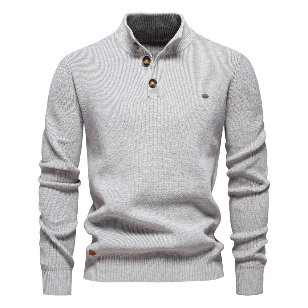 Konrad | Stylish men's sweater with button design