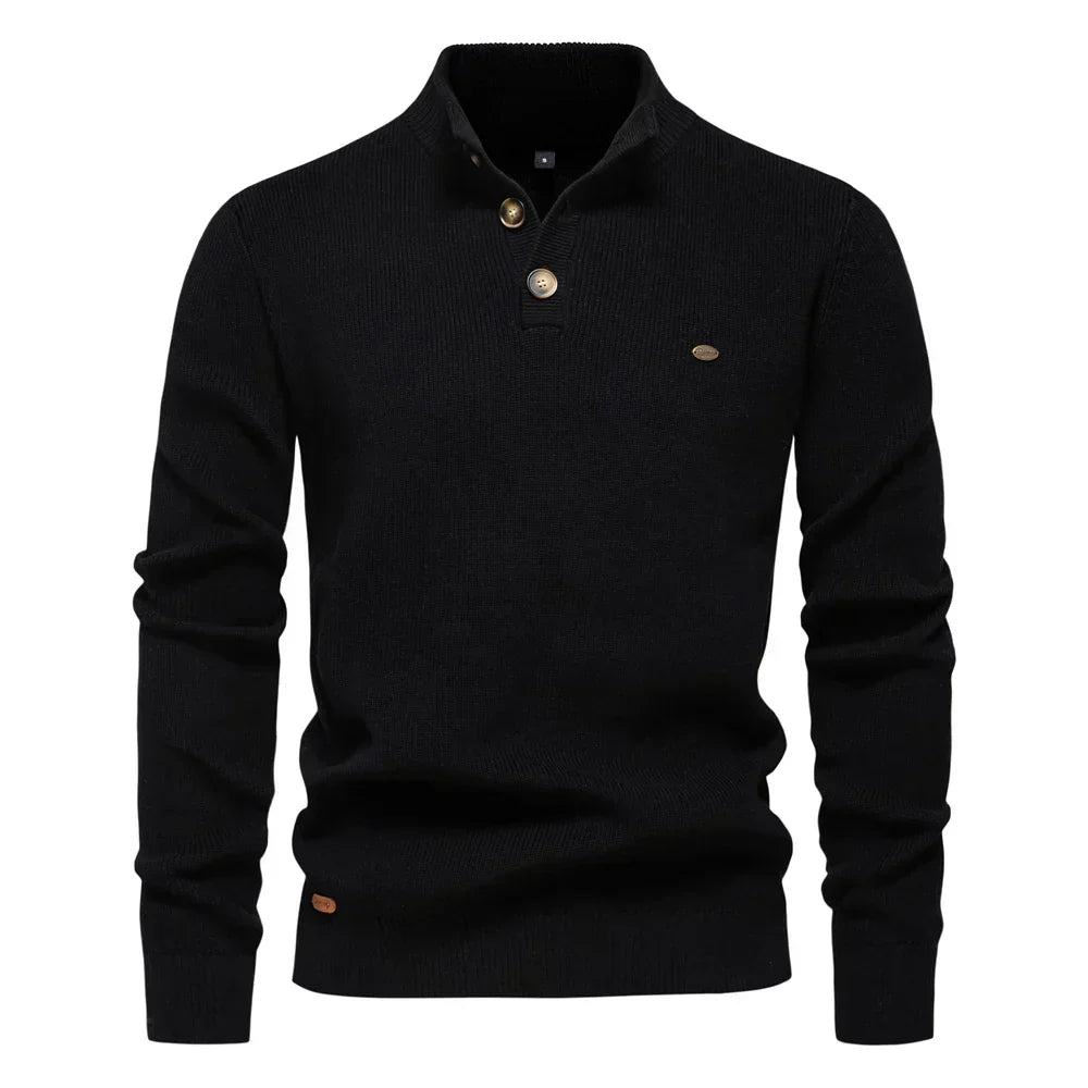 Konrad | Stylish men's sweater with button design