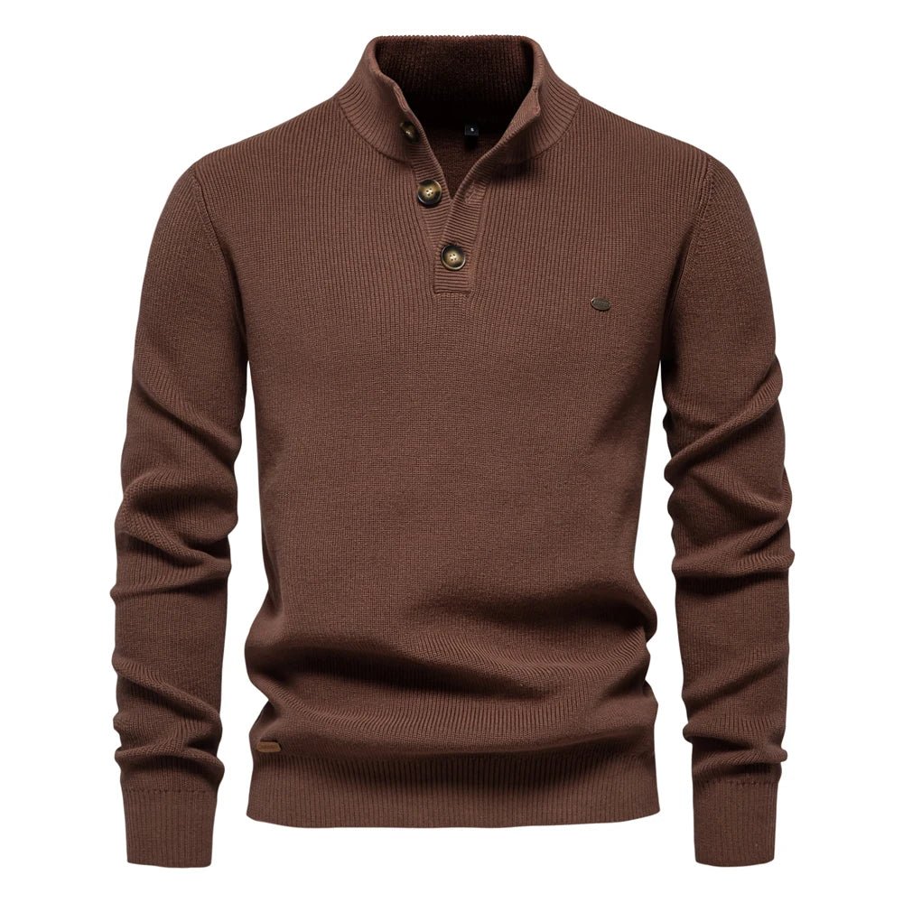 Konrad | Stylish men's sweater with button design