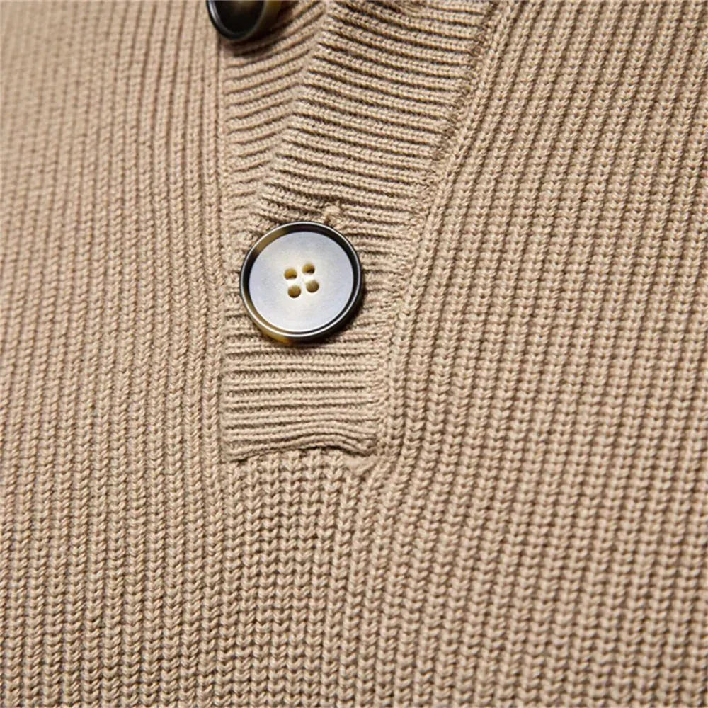 Konrad | Stylish men's sweater with button design