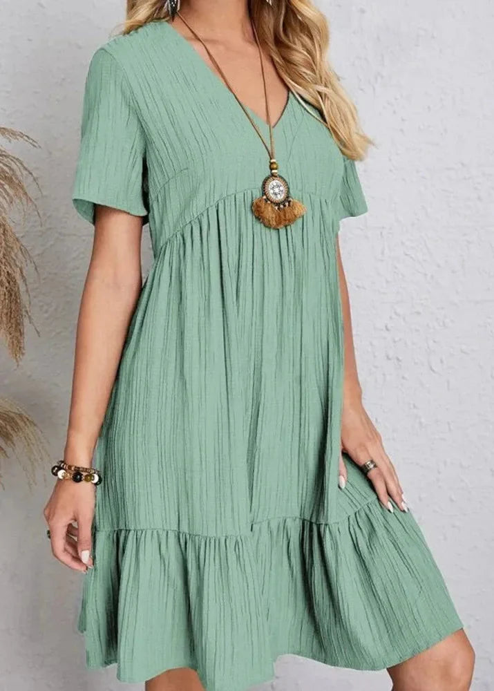 Enora - Elegantes Kleid MIT Figurschmeichelnder Passform Für Den Bauch