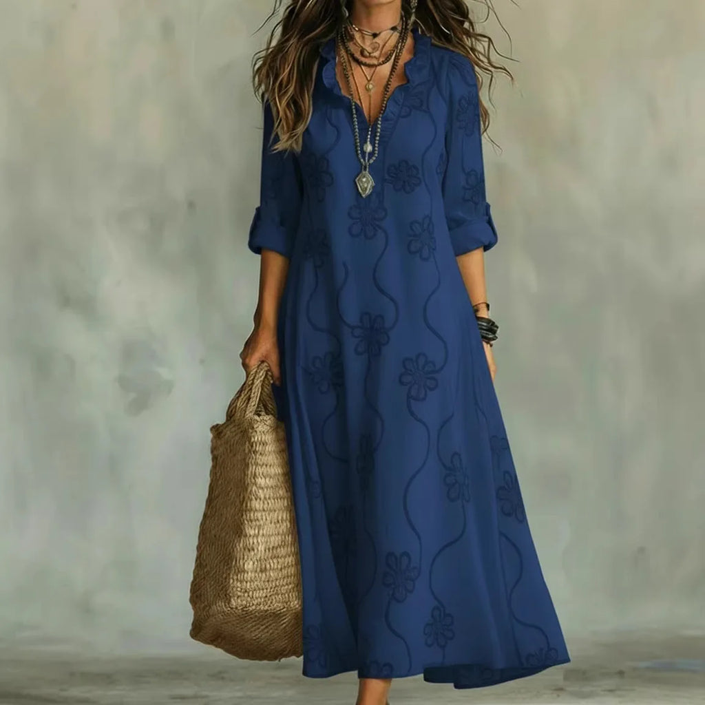 Bobbie - Geblümtes Maxikleid für Sommertage