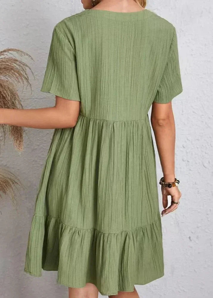 Enora - Elegantes Kleid MIT Figurschmeichelnder Passform Für Den Bauch