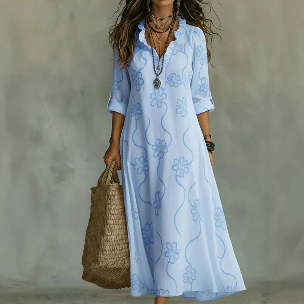 Bobbie - Geblümtes Maxikleid für Sommertage