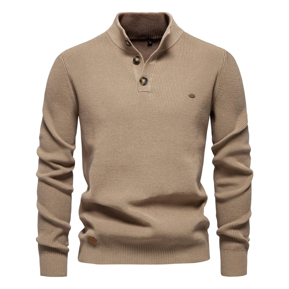 Konrad | Stylish men's sweater with button design
