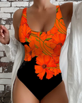Lucy – Elegant floral one-piece swimsuit