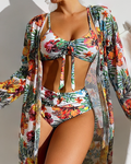Glenda - Bikini with a floral skirt