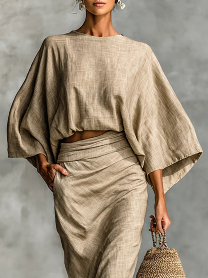 Faye – Flowing Two-Piece Set with an Elegant Skirt