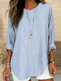 Olivia | Trendy Striped Blouse