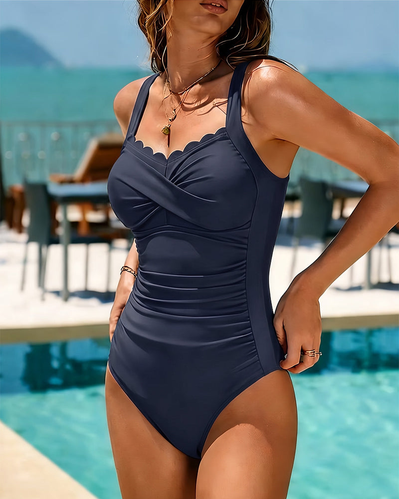 Aurelia - Eleganter Badeanzug MIT Wickeldesign