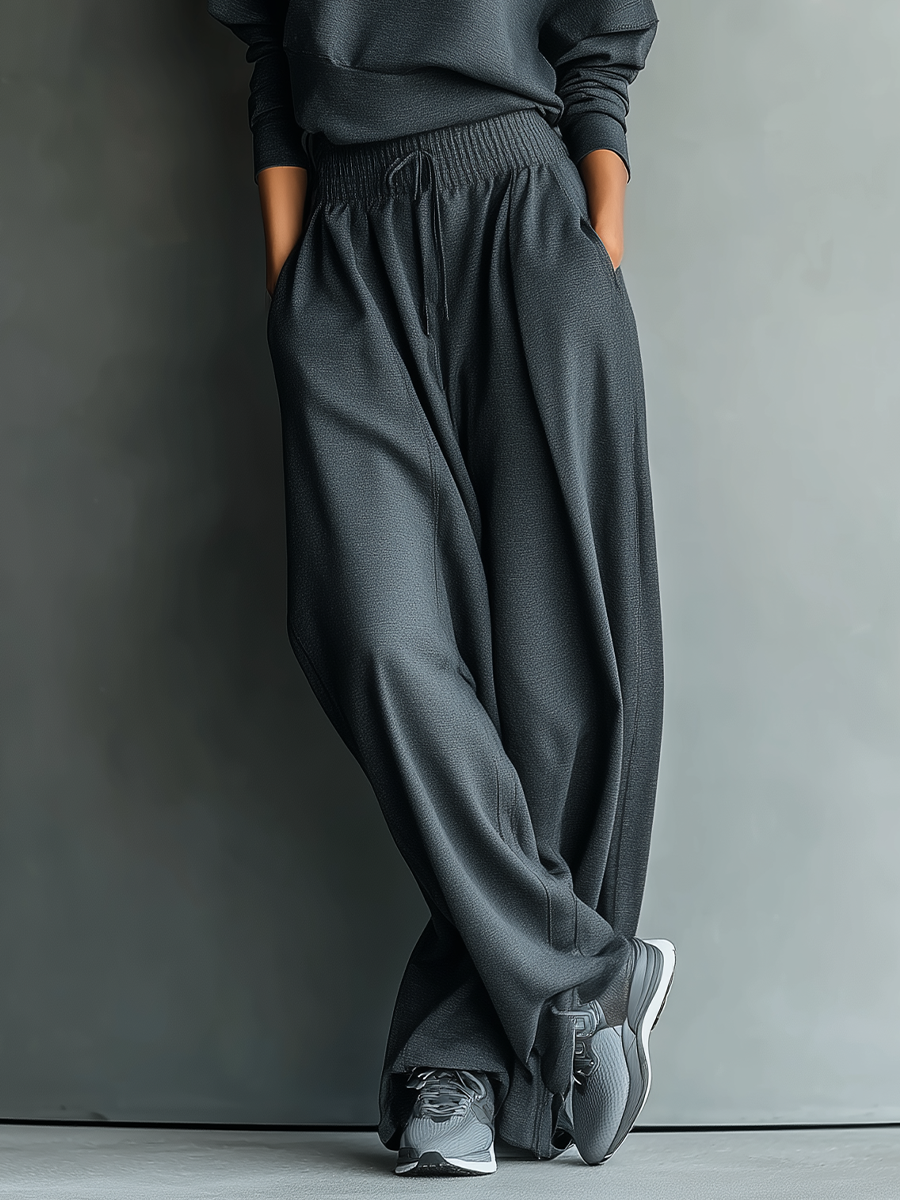 Strickensemble weite Hose