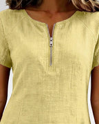 Macy | Baumwollkleid MIT Reißverschluss
