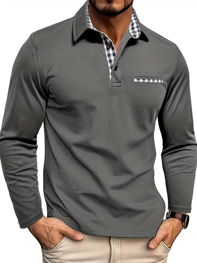 Piter - Langärmliges Poloshirt