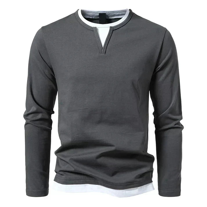 Alwin | Premium Long-Sleeved Shirt made of Combed Cotton