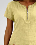 Macy | Baumwollkleid MIT Reißverschluss