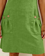Macy | Baumwollkleid MIT Reißverschluss