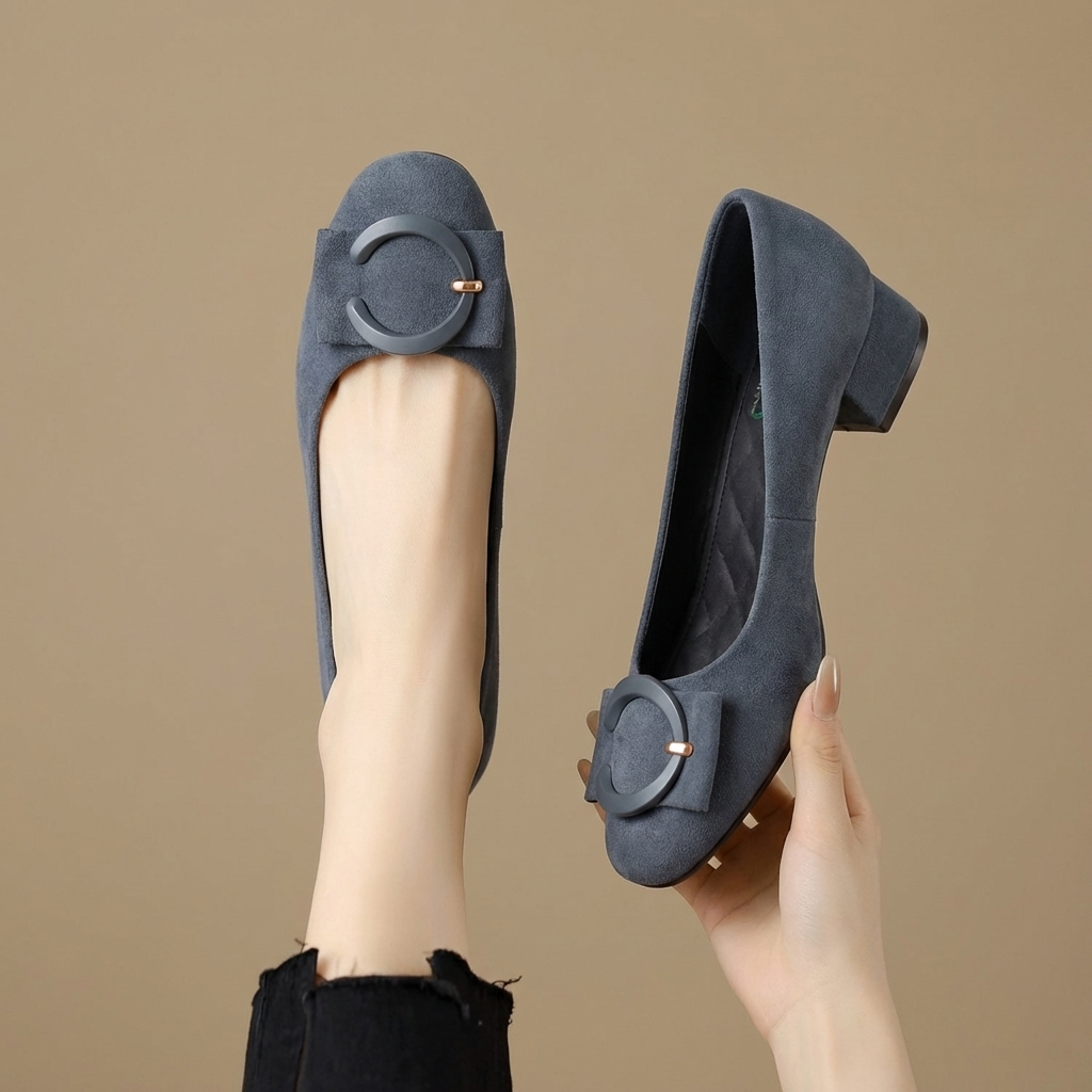 Elisé Wildleder-Ballerinas