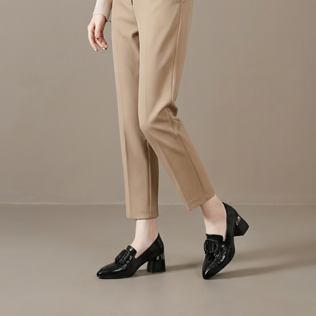 Valora Leder Loafer Fersen