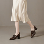 Valora Leder Loafer Fersen