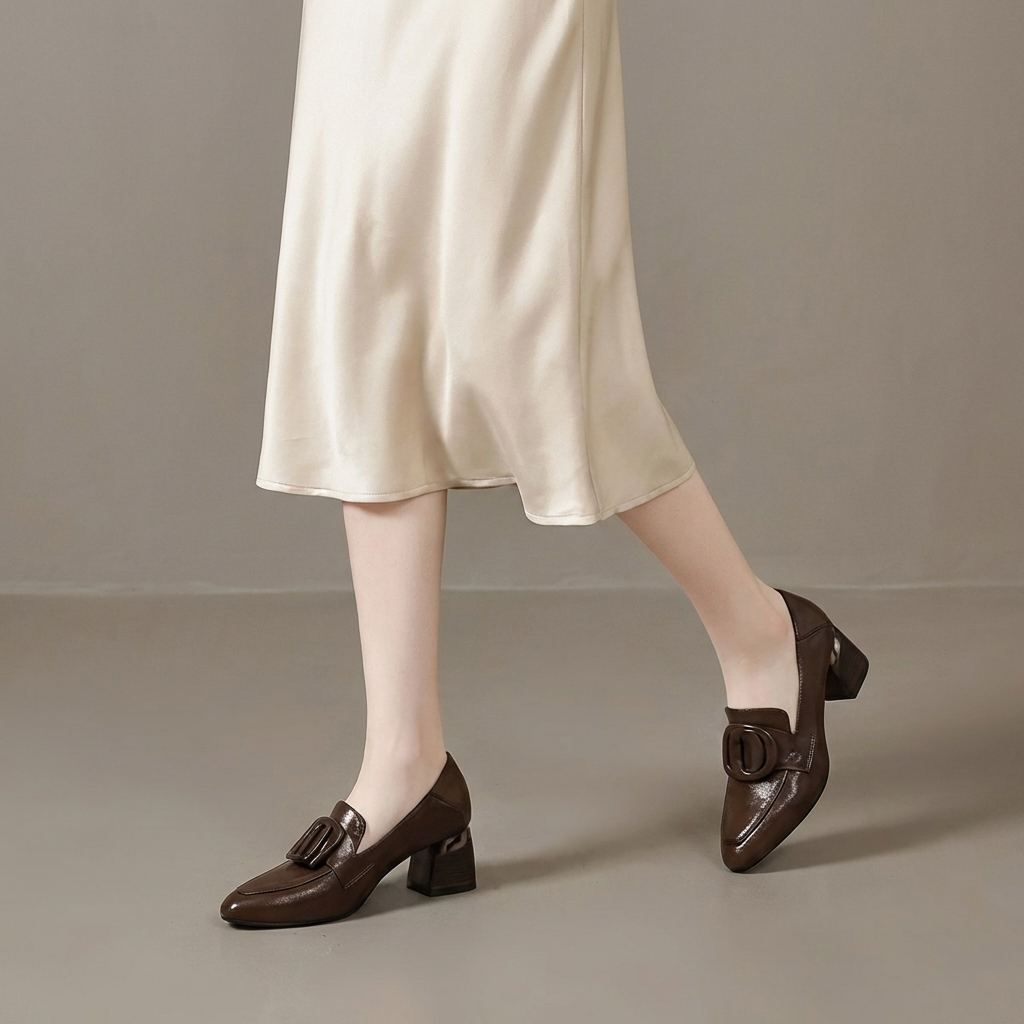 Valora Leder Loafer Fersen