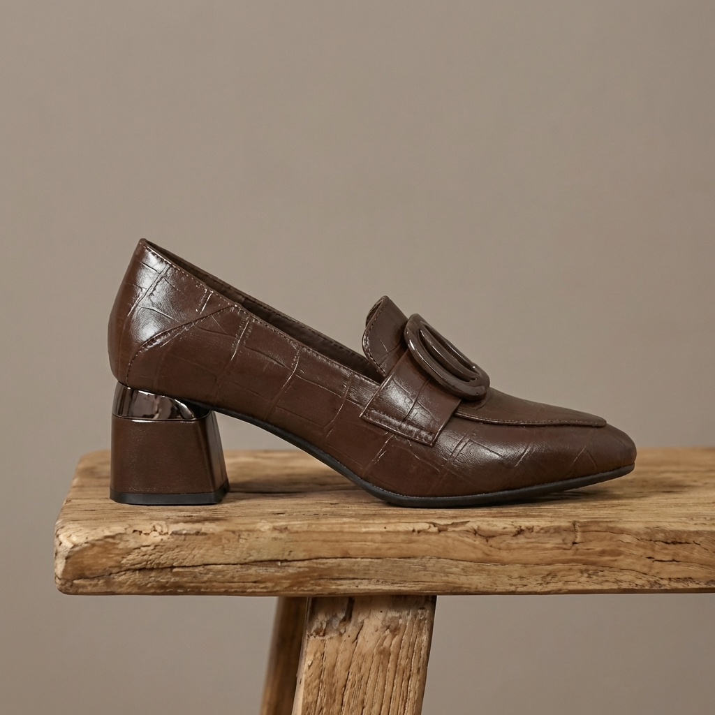 Valora Leder Loafer Fersen