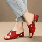 Sorella Patent Pantoletten mit Absatz