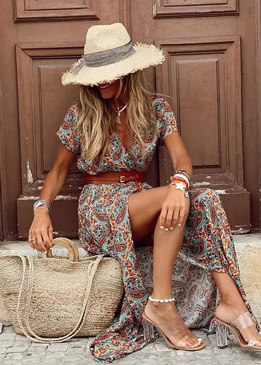 Sybella - Luftiges Boho-Maxikleid
