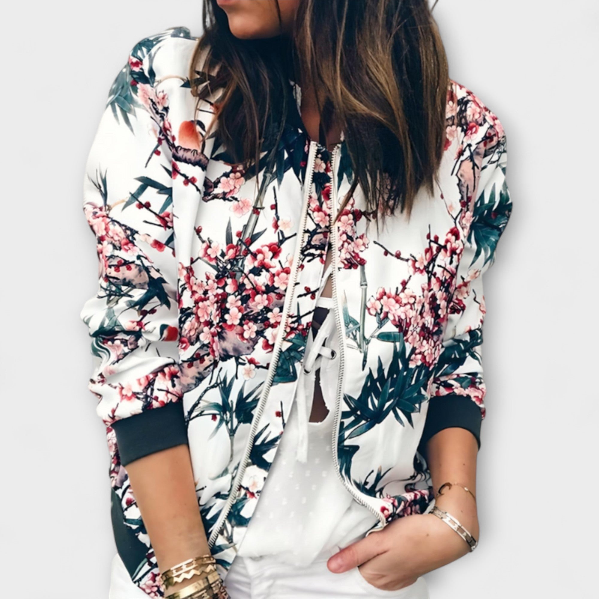 Ava™| Reißverschluss-Strickjacke
